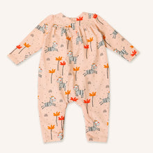 Load image into Gallery viewer, Zebra Wrap Neck Romper